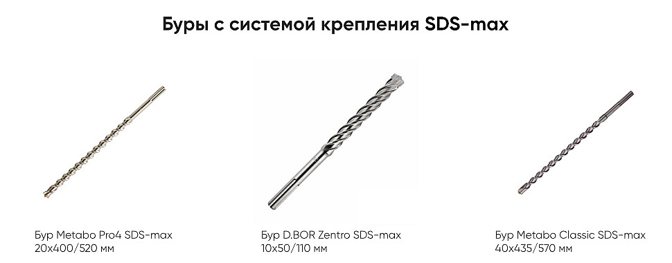 Буры SDS-max Буры SDS-max