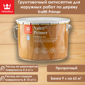 Антисептик Tikkurila Valtti Primer грунтовочный 9 л