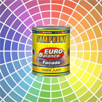 Краска SYMPHONY Euro-Balance Facade Siloxan фасадная база LAP 0.9 л