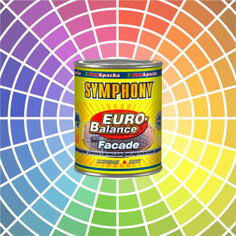 Краска SYMPHONY Euro-Balance Facade Siloxan фасадная база LAP 0.9 л