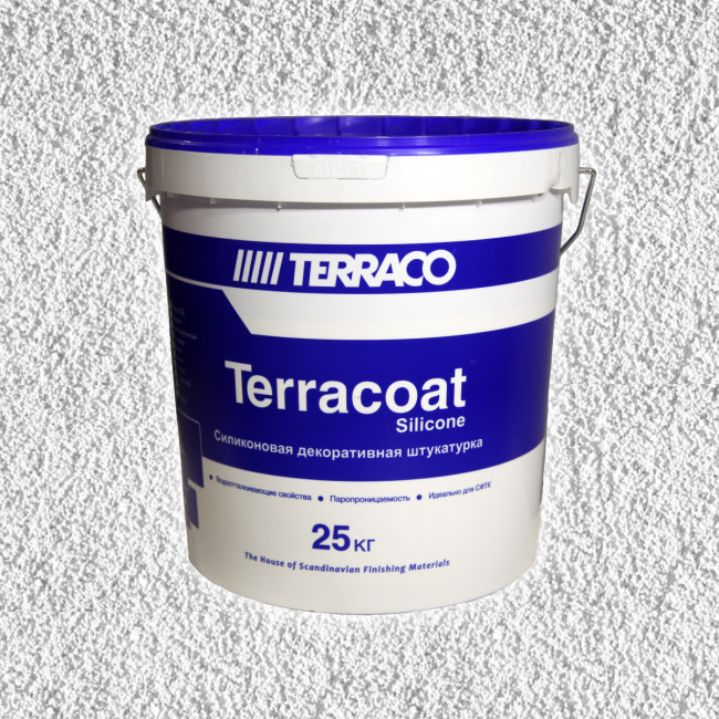 Силиконовая штукатурка Terraco Terracoat Granule Sil "шуба" (2,0 мм) 25 кг фактура колеровка купить
