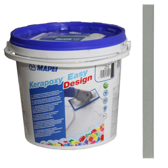 Затирка Mapei Kerapoxy Easy Design №127 арктический серый 3 кг