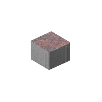 Тротуарная плитка Steingot Квадрат Color Mix Клинкер 100х100 мм толщина 80 мм