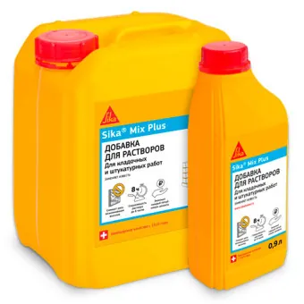 Пластификатор Sika Mix Plus для кладочных и штукатурных растворов 5 л