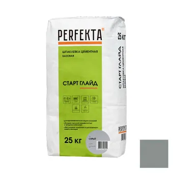 Шпаклёвка Perfekta Старт Глайд МН фасадная базовая серая 25 кг