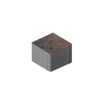 Тротуарная плитка Steingot Квадрат Color Mix Тигр 100х100 мм толщина 80 мм