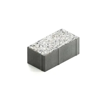 Тротуарная плитка Steingot Прямоугольник 200х100 мм Granit Premium Bianco Nero толщина 80 мм