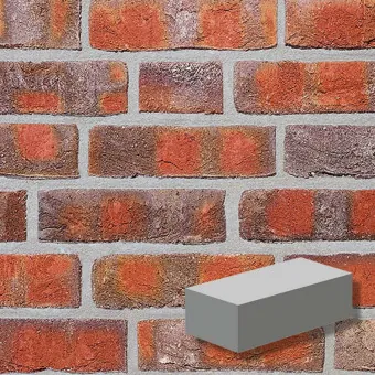 Кирпич клинкерный ROBEN WASSERSTRICH buntgeflammt NF 240x115x71