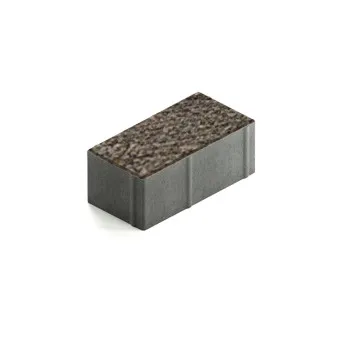 Тротуарная плитка Steingot Прямоугольник 200х100 мм Granit Premium Bruno толщина 80 мм