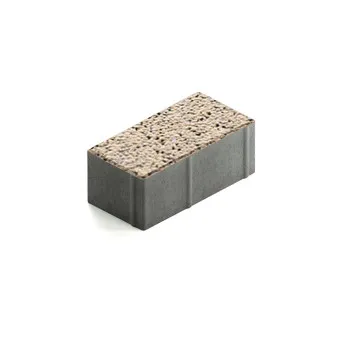 Тротуарная плитка Steingot Прямоугольник 200х100 мм Granit Premium Caramello толщина 80 мм