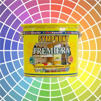 Эмаль Symphony Premiera универсальная база А шелковисто-матовая 2.7 л