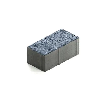 Тротуарная плитка Steingot Прямоугольник 200х100 мм Granit Premium Grafito Scuro толщина 80 мм