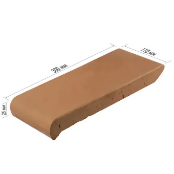 Клинкерный подоконник ZG Clinker красный 300х110х25 мм