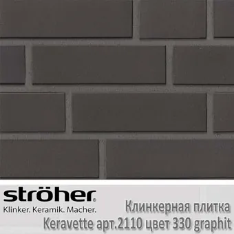 Клинкерная плитка Stroeher Keravette 240х71х11 мм 2110.330 graphit