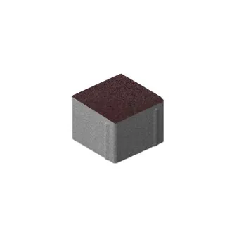 Тротуарная плитка Steingot Квадрат Color Mix Эмбер 100х100 мм толщина 80 мм