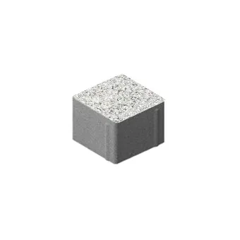 Тротуарная плитка Steingot Квадрат Granit Premium Bianco Nero 100х100 мм толщина 80 мм