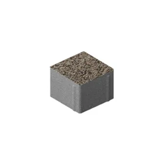 Тротуарная плитка Steingot Квадрат Granit Premium Bruno 100х100 мм толщина 80 мм