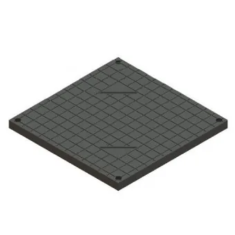 Крышка Standartpark PolyMax Basic К-39.39-ПП пластиковая черная для дождеприемника