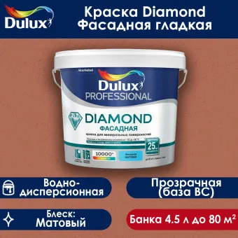 Краска Luxium (Dulux) Diamond Фасадная база BC 4.5 л