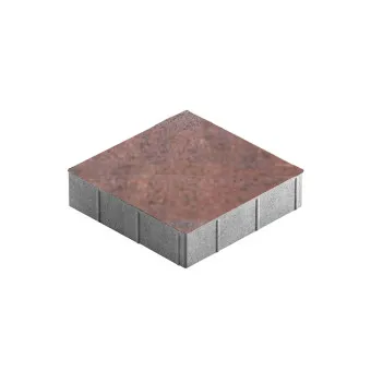 Тротуарная плитка Steingot Плита Квадрат Color Mix Клинкер 300х300 мм толщина 80 мм