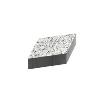 Тротуарная плитка Steingot Ромб Granit Premium Bianco Nero 200х200 мм толщина 60 мм