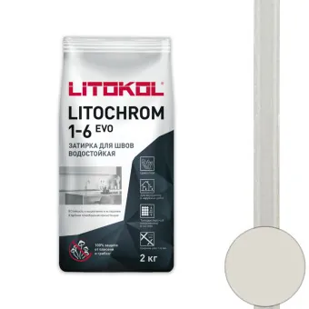 Затирка Litokol Litochrom 1-6 EVO LE.105 серебристо-серая 2 кг