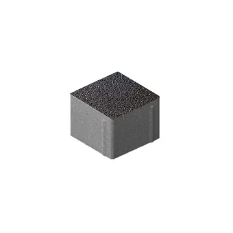 Тротуарная плитка Steingot Квадрат Granit Premium Stella Nero 100х100 мм толщина 80 мм