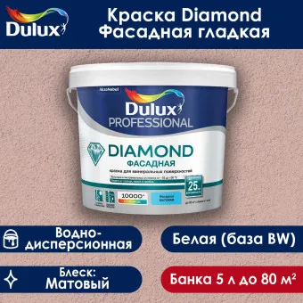 Краска Luxium (Dulux) Diamond Фасадная база BW 5 л
