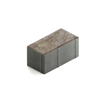 Тротуарная плитка Steingot Прямоугольник 200х100 мм Color Mix Травертин толщина 100 мм