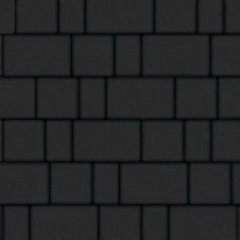 Тротуарная плитка Выбор СТАРЫЙ ГОРОД Б.1.Фсм.6 Гладкий Черный 60 мм