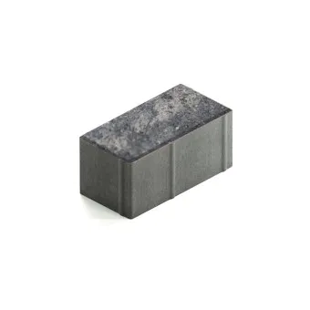Тротуарная плитка Steingot Прямоугольник 200х100 мм Color Mix Штайн Блэк толщина 100 мм