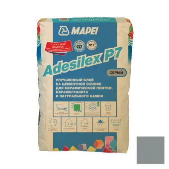 Клей для плитки и камня Mapei Adesilex P7 серый 25 кг