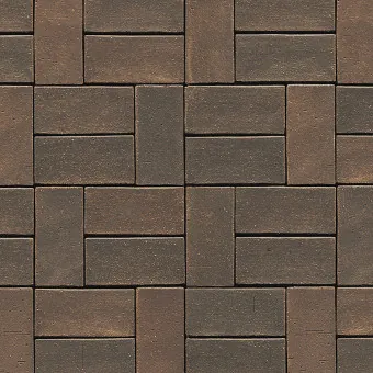 Клинкерная брусчатка Westerwalder Klinker Brown 200x100x40 мм