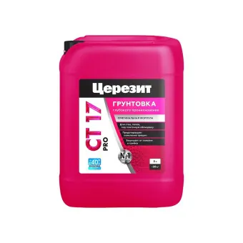 Грунтовка Ceresit CT 17 PRO Морозостойкая глубокого проникновения 5 л