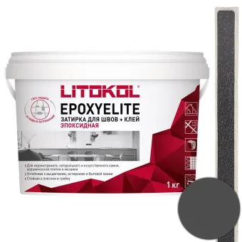 Затирка Litokol EpoxyElite Е.07 черный кофе 1 кг