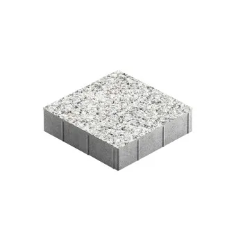 Тротуарная плитка Steingot Плита Квадрат Granit Premium Bianco Nero 300х300 мм толщина 80 мм