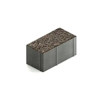 Тротуарная плитка Steingot Прямоугольник 200х100 мм Granit Premium Bruno толщина 100 мм