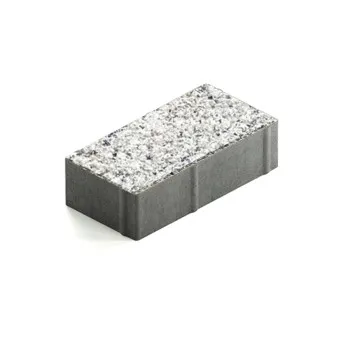 Тротуарная плитка Steingot Протектор 320х160 мм Granit Premium Bianco Nero толщина 80 мм