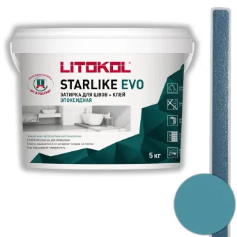 Затирка Litokol Starlike Evo S.340 blu denim 5 кг