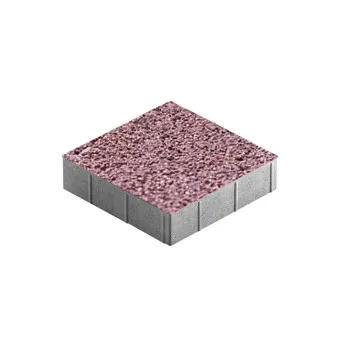 Тротуарная плитка Steingot Плита Квадрат Granit Premium Rosa Sardo 300х300 мм толщина 80 мм