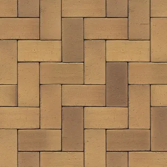 Тротуарный кирпич Westerwalder Klinker Hellbraun-bunt 200x100x40 мм