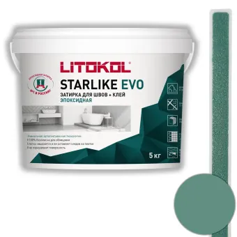 Затирка Litokol Starlike Evo S.410 verde smeraldo 5 кг