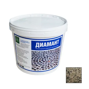 Затирка Diamant для брусчатки эпоксидная каменно-серая 15 кг