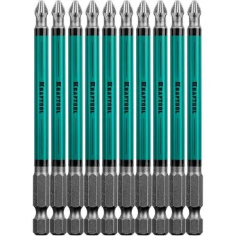 Биты Kraftool Optimum Line E 1/4" PH2 100 мм 10 шт арт.26122-2-100-10