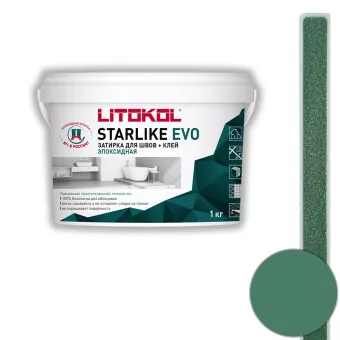 Затирка Litokol Starlike Evo S.430 verde pino 1 кг