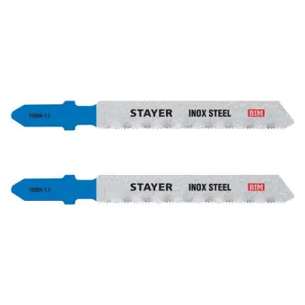 Полотна для электролобзика Stayer Professional T118GF по металлу Bi-Metal 50 мм шаг 1.1 мм 2 шт (арт. 15994-1.1_z02)