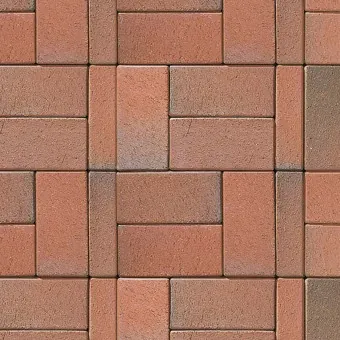 Тротуарный кирпич ABC-Klinkergruppe Recker-bunt 200x100x52 мм