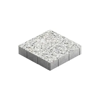 Тротуарная плитка Steingot Квадрат Granit Premium Bianco Nero 300х300 мм толщина 60 мм
