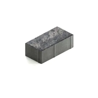 Тротуарная плитка Steingot Прямоугольник 200х100 мм Color Mix Штайн Блэк толщина 60 мм