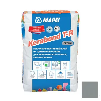 Клей для плитки и керамогранита Mapei Kerabond T-R серый 25 кг